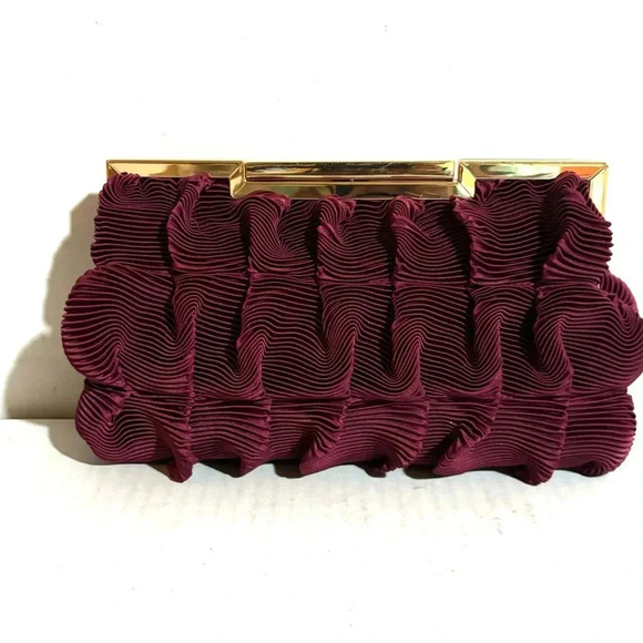 Jewel badgley mischka Burgundy polyester handbag - Picture 6 of 8